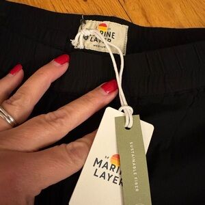 Marine Layer Black Allison Pants